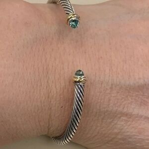 david yurman 4mm prasiolite two tone